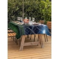thumbnail image 3 of Outdoor Tablecloth with Umbrella Hole for Patio/Picnic/Party/Camping, Football Waterproof Table Cloth Rectangle Table Cover Washable, Goal Net Soccer Sports Orange Blue Green (60"x 120"), 3 of 9