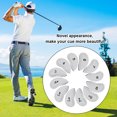 thumbnail image 2 of pitrice 12 Pieces/Set Golf Club Head Covers Spare Parts Protector Portable Decorative Sleeve Attachment for Learner Beginner White, 2 of 4