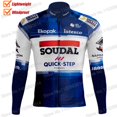 thumbnail image 3 of Bélgica Soudal Quick Step Team 2023 Chaleco cortavientos para hombre, chaqueta de ciclismo, maillot de ciclismo a prueba de viento, manga larga, maillot de ciclismo de montaña, 3 of 5