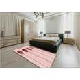 thumbnail image 5 of Ahgly Company Machine Washable Indoor Rectangle Transitional Pink Bubble Gum Pink Area Rugs, 7' x 10', 5 of 7