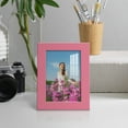 thumbnail image 6 of Modern Real Wood 3.5x5 inch Picture Frame in Hot Pink, 6 of 8