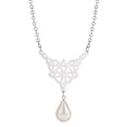 thumbnail image 1 of EUEAVAN Celtics Knot Pendant Necklace Pearl Crystal Rhinestone Chain Choker Necklaces, 1 of 7