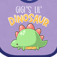 thumbnail image 4 of Inktastic Gigi's Lil' Dinosaur with Cute Stegosaurus Boys or Girls Baby Bib, 4 of 4