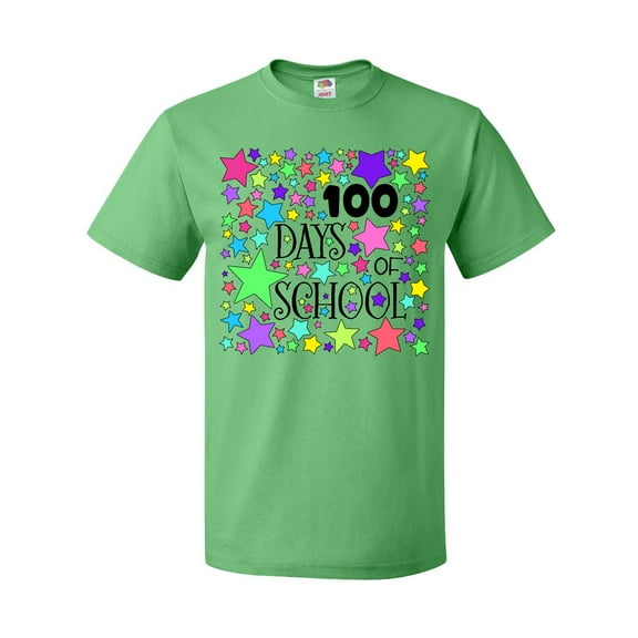 Inktastic 100 Days of School Pastel Stars T-Shirt
