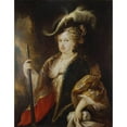 thumbnail image 2 of Miguel Jacinto Meléndez 19x24 Black Ornate Framed Double Matted Museum Art Print Titled: Maria Luisa Gabriela De Savoya (1712), 2 of 5