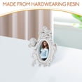 thumbnail image 3 of OULII White Resin Praying Angel Figurine Photo Frame Cute Decorative Tabletop Display for Home Office 4x6, 3 of 7