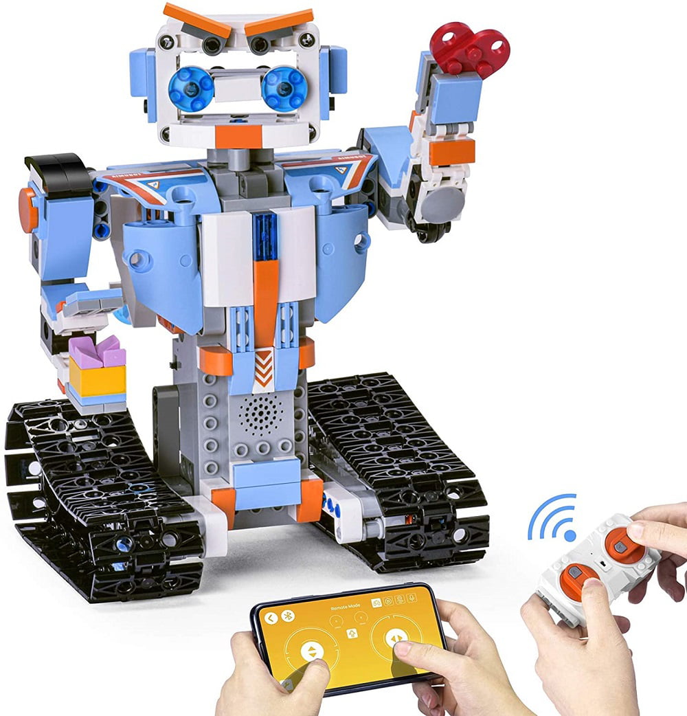Ganowo Building Block Robot Kits, Remote Control Creative Toys 