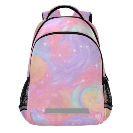 ALAZA Gradient Galaxy Pattern Backpack Elementary School Bags Student Bookbag Travel Rucksack