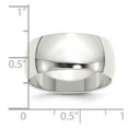 thumbnail image 5 of 925 Sterling Silver 9mm Half-Round Band Ring Size 11.5, 5 of 7