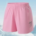 thumbnail image 5 of QIJIE Women's Bermuda Shorts Jersey Shorts with Deep Pockets 23" Long Shorts for Women Lounge Walking Athletic Pink Pink #51, 5 of 7