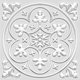 thumbnail image 1 of Azulejo de Pared Autoadhesivo SVNOOC 20x20cm Floral Plata 10 unidades, 1 of 7