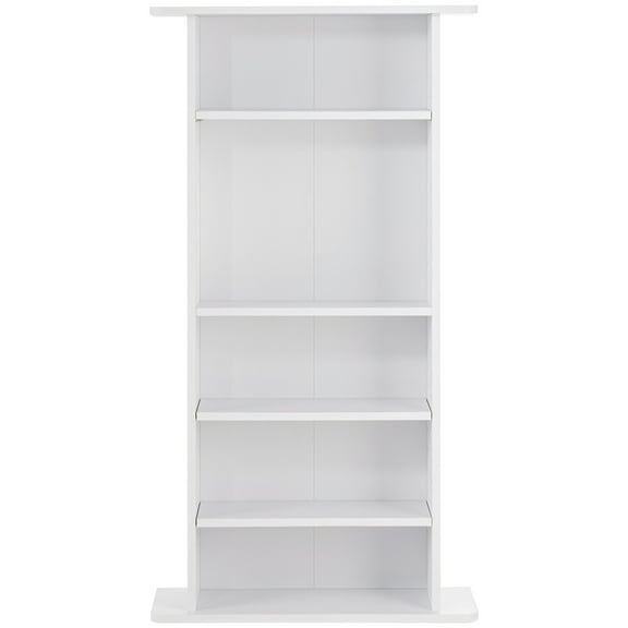 Sptwo Media Storage Cabinet, 5-Layer DVD Shelf Holds up to 240 CDs, Adjustable CD Shelves, Protects & Organizes Music, Movie, Video Games or Memorabilia Collections
