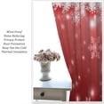 thumbnail image 6 of Christmas Curtains,Winter Snowflake Red Background New Year Christmas Holiday Bedroom Living Room Blackout Decorative Curtains 42" W X 54" L, 6 of 6