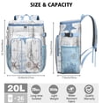 thumbnail image 3 of Tropical Fish Print Cooler Backpack - Leakproof 20L Insulated Lunch Bag for Outdoor, Picnic & Seaside Trips, 3 of 5