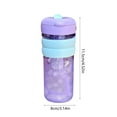 thumbnail image 3 of HengDidi Large Capacity Sports Water Bottle with Straw and Measurement Markings - 800ml Leak-Proof, Food Grade Plastic, Hand Strap for Gym, Outdoor, Office Use, 3 of 8