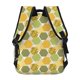 thumbnail image 4 of Disketp Bee honey Mochila Estampada para Hombre y Mujer – Mochila Ligera Clásica con Múltiples Bolsillos para Universidad, Trabajo y Viajes-One Size, 4 of 5