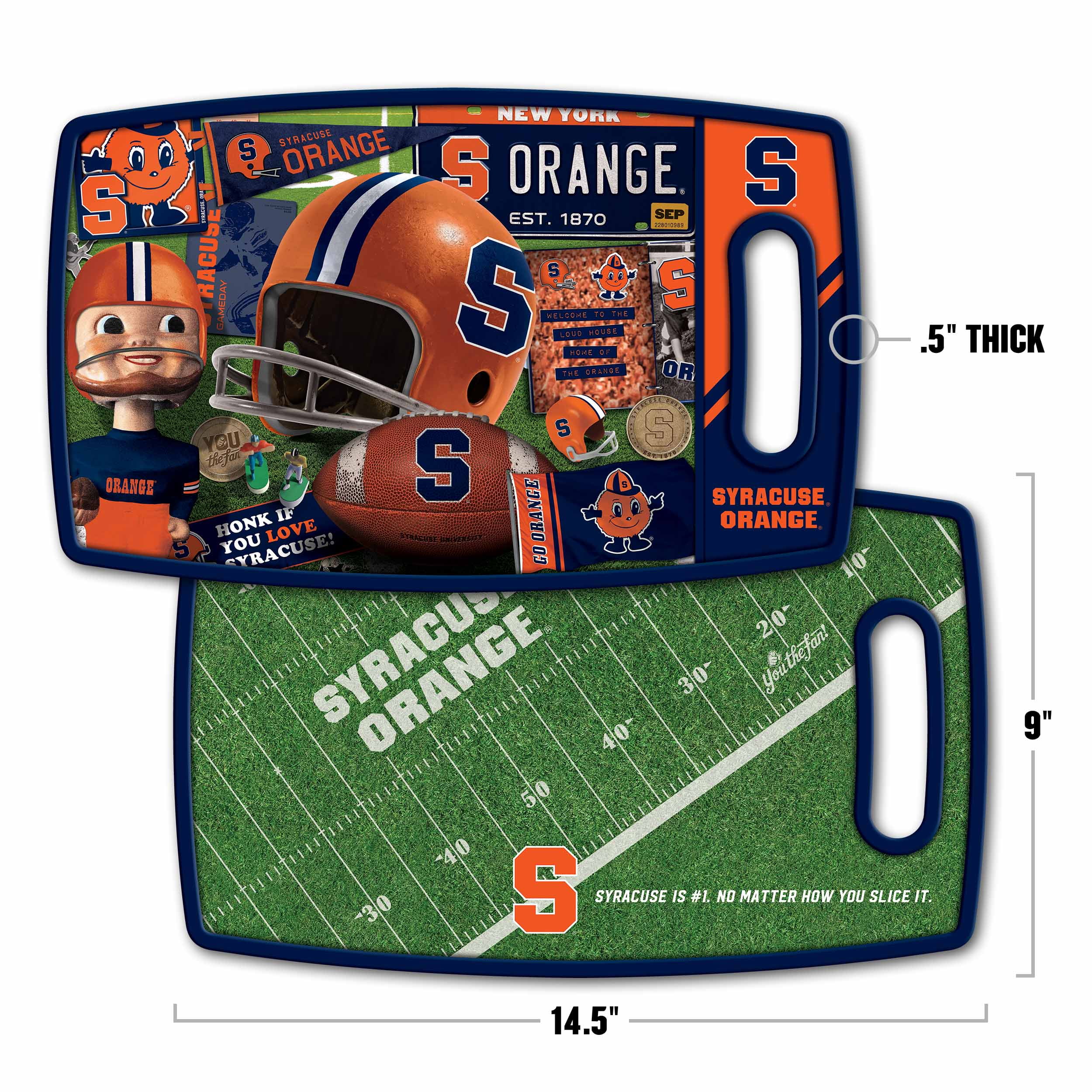 YouTheFan NCAA Syracuse Orange Retro Series Cutting Board