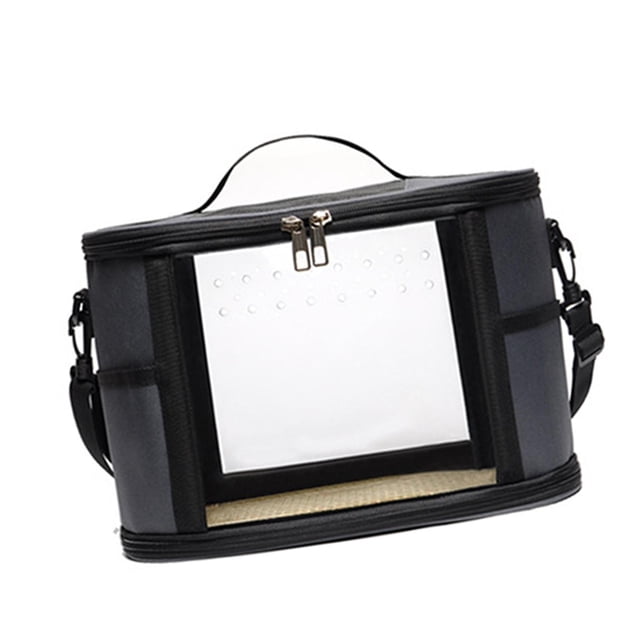 Bolsa de pájaros Bolsas para mascotas Suministro de pájaros Bolso de hombro portátil Carrier de viajes de pájaros para periquitos de periquitos de gris l