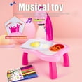 thumbnail image 4 of Children Projector Drawing Table ABS Battery Operated Sketch Desk Projection Machine Early Educational Toy Home Plaything Gift Pink, 4 of 10
