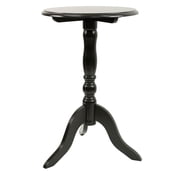 Decor Therapy Chic Pedestal Round Accent Table, 24 x 15 x 15 - Black