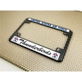 thumbnail image 5 of [Officially Licensed U.S. Air Force Product] - Motorcycle Domed Custom-Made Personalized Metal License Plate Frame Frame with USAF Thunderbirds Design - Black, 5 of 9