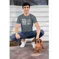 thumbnail image 2 of Old Glory Mens Real Men Love Cats Short Sleeve Graphic T Shirt, 2 of 6