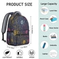 thumbnail image 3 of Boho Floral Students Backpack Durable School Bag with Watercolor Flower Pattern and Adjustable Straps for Student and Student, 3 of 6
