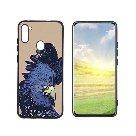 Compatible with Samsung Galaxy A11 Phone Case, Birds-Eagle-34 Case Men Women, Flexible Silicone Shockproof Case for Samsung Galaxy A11
