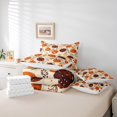 thumbnail image 5 of Feelyou Harvest Pumpkin Bedding Comforter Set 7 Pieces, Thanksgiving Day Full Bedding Set, Western Festival Reversible Fitted Sheet Flat Sheet, Super Cozy Room Decor, 5 of 7