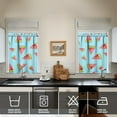 thumbnail image 4 of Kitchen Curtains 36 Inch Short - 3 Panel Set Watermelon Print, Rod Pocket Window Curtains 100% Polyester, Tropical Fruit Valance for Farmhouse, Cafe, Living Room, Bedroom, Easy Wash, 4 of 6