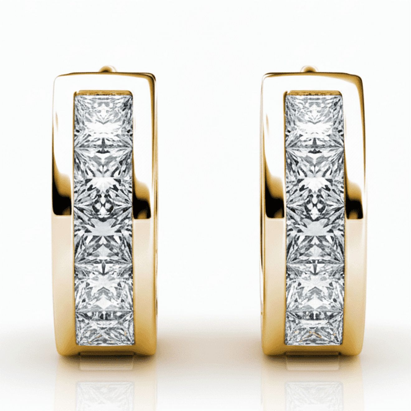 Cate & Chloe Giselle 18k Gold Plated Hoop Earrings photo 8