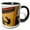 Black/White, variant on 3drose, Town of Hofn During Winter. Old Ship Used as Museum, Iceland, 15oz Mug