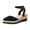 Black, variant on Womens Closed Toe Sandals 2026 Platform Wedge Slingback Slip on Adjustable Ankle Strap Walking Shoes Comfortable Vacation Casual Heels White Size 7
