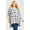thumbnail image 3 of Avenue Women's Plus Size Pleasant Notched Neck Shirt, 3 of 6