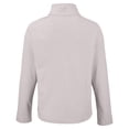thumbnail image 3 of Women's-Cutter & Buck  Gray Nashville SC Hunts Point Eco Textured Fleece Recycled Quarter-Snap Pullover Top, 3 of 3