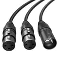 thumbnail image 4 of MesaSe 2 In 1 Xlr Splitter Cable Xlr Male To Dual Xlr Female Y-Splitter 3 Pin Balanced Microphone Cable, 4 of 8