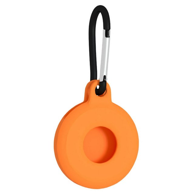 Tracker Case Silicone Anti-lost Cover Keychain Locator Protector Replacement for iOS AirTag Green