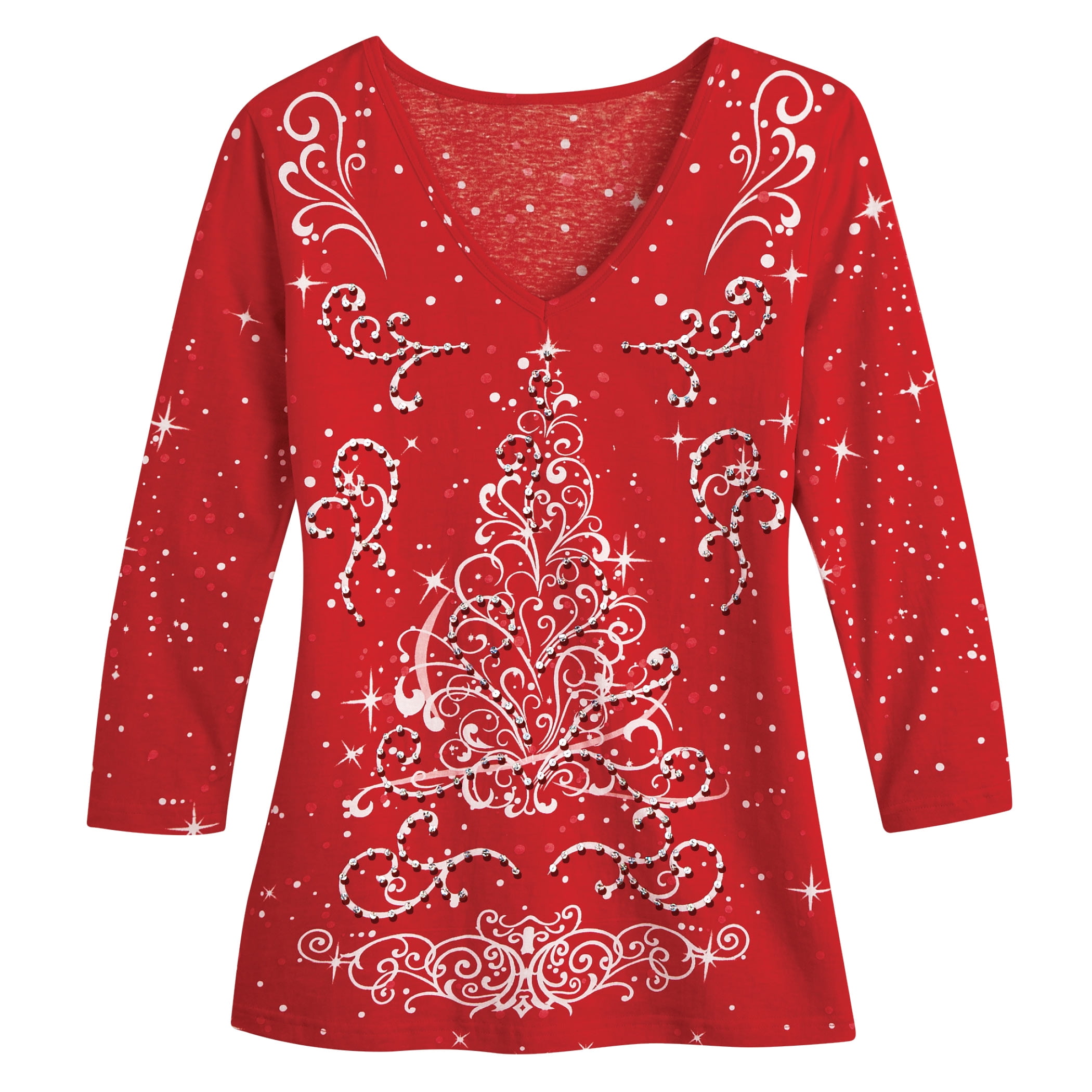 Collections Etc Festive Embellished Sparkling Holiday Tree