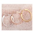 thumbnail image 4 of 18K Gold Platinum Galvanized Earrings  white, 4 of 5