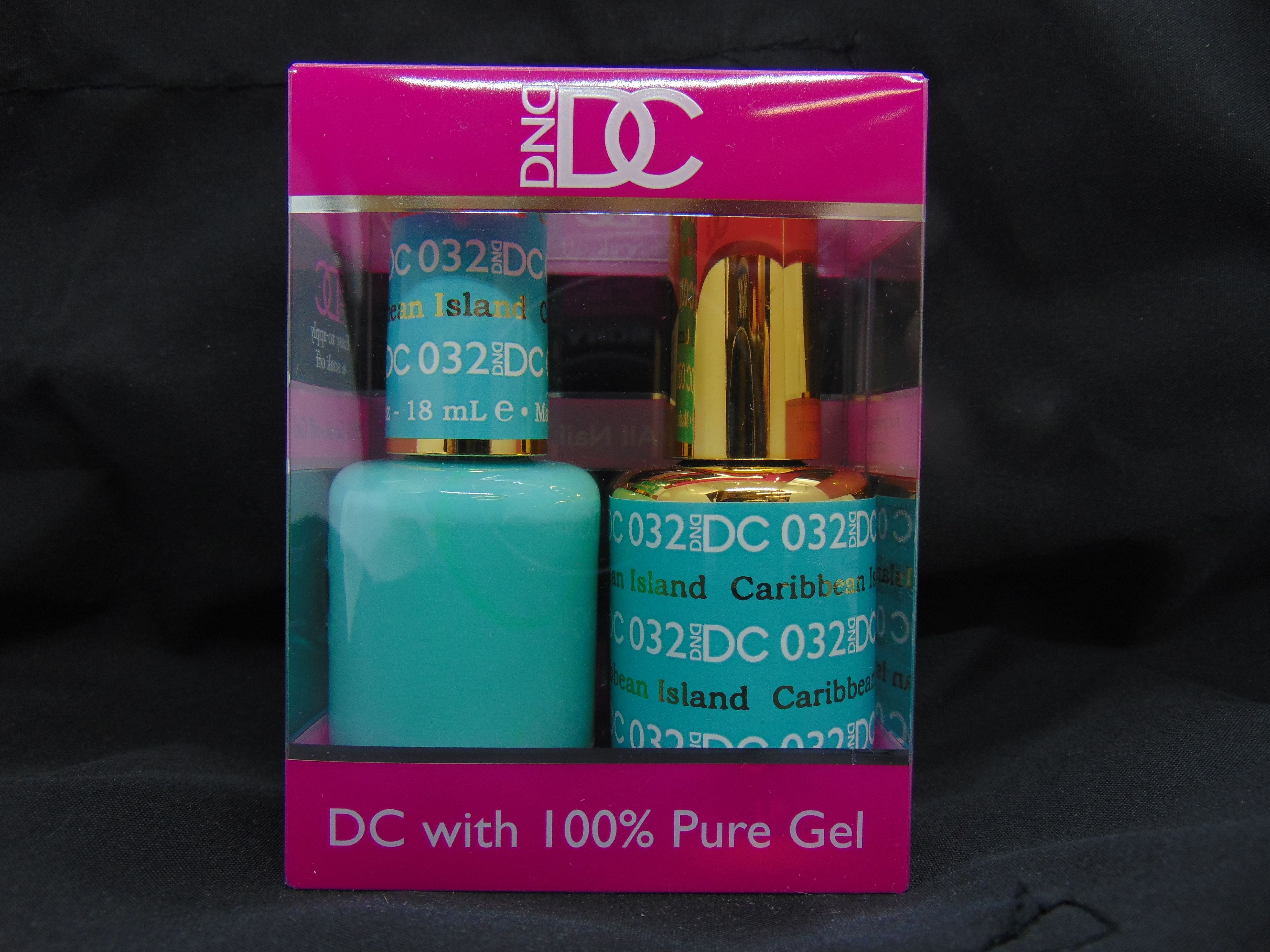 DND - DC Duo Soak off Gel & Matching nail polish, #032 Caribbean