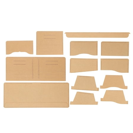 Wchiuoe Leather Craft Template,Wallet Template,13Pcs Acrylic Wallet