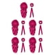 thumbnail image 1 of Conjunto de 3 piezas de gorro de dormir de satén Inteprter con ala ancha Rosa roja, 1 of 6