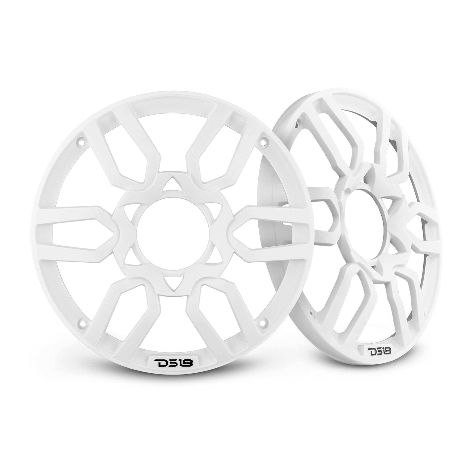 DS18 PRO Universal 8 Inch Plastic Speaker Grill Cover White Set of 2