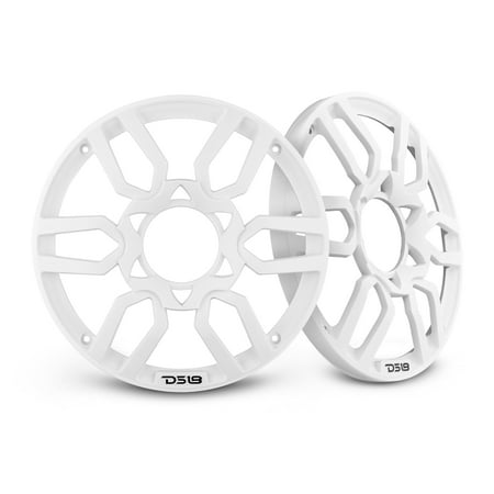 DS18 PRO Universal 8 Inch Plastic Speaker Grill Cover White Set of 2