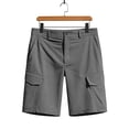 thumbnail image 7 of Axiiglly Cargo Shorts for Men Elastic Waist Zipper Button 4 Pockets Quick Dry Summer Beach Hiking Bermuda Shorts, S-3XL, 7 of 7