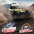 thumbnail image 6 of JoyStone 1:10 Large RC Car 35+MPH Hobby Grade Fast RC Truck with Lights, 4WD All Terrain off Road Monster Truck Electric Vehicle with 2 Batteries for Adults Boys, Yellow, 6 of 10