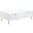 thumbnail image 1 of ACME Gaines Coffee Table in White High Gloss Finish, 1 of 5