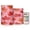 Red Maple Leaf Pattern, variant on Set of 2 Flameless Candles Lights with Remote Control Flickering LED Candles Electric Candles for Home Decor Parties Vibrant and Colorful Graffiti Patterns