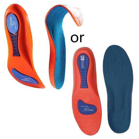 ZPAQI Shoe Insoles for Plantar Flat Feet Work Massaging Running, Breathable
