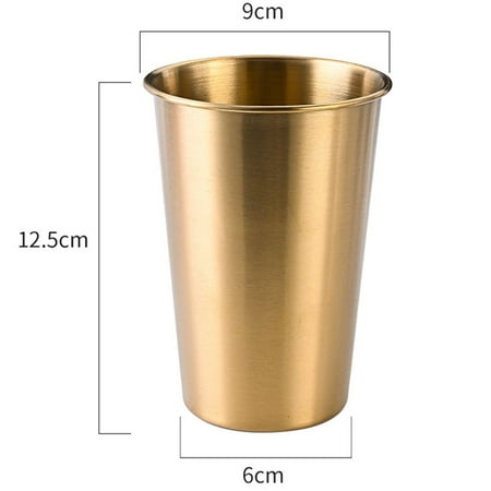 

SUNFEX 240-500Ml Stainless Steel Beer Cup Drinking Mug For Camping Party Coffee Whisky